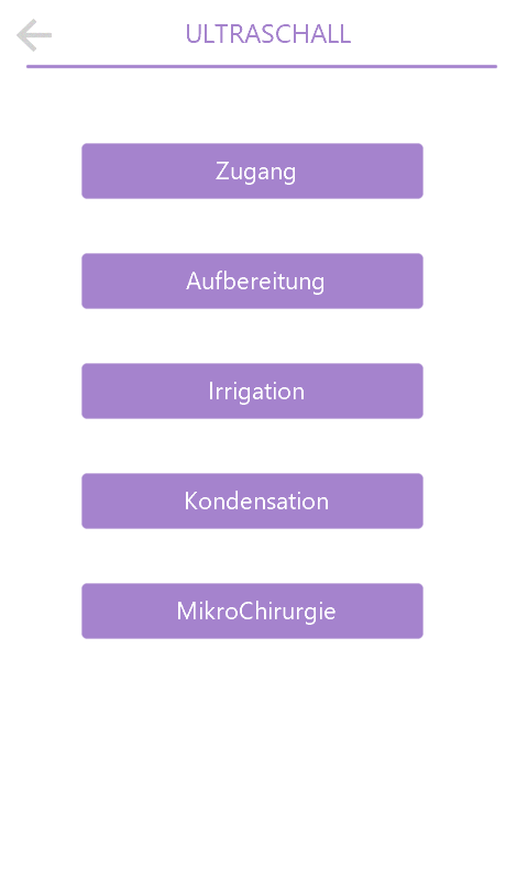 Ultraschall Gruppen Auswahl